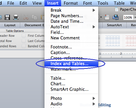 insert ellipsis in word for mac 2011